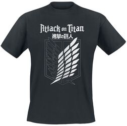 Outlined Scout Crest, Attack On Titan, T-paita