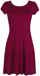 Punainen mekko takaleikkauksella ja koristenyöreillä, Black Premium by EMP, Lyhyt mekko