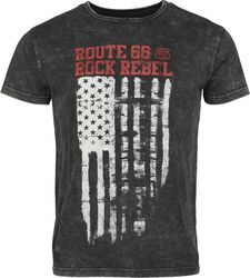 Rock Rebel X Route 66 - T-Shirt, Rock Rebel by EMP, T-paita