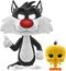 Sylvester & Tweety - POP!-figuuri & T-paita