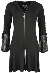 Gothicana X Anne Stokes hupullinen takki, Gothicana by EMP, Vetoketjuhuppari