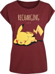 Pikachu - Recharging, Pokémon, T-paita