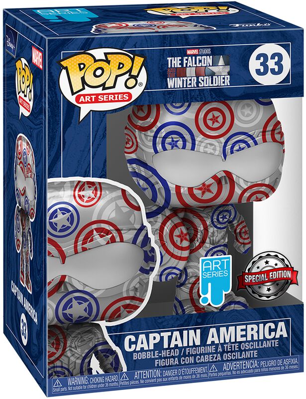 Captain America (art series) (incl. protector box) vinyl figurine no. 33 (figuuri)