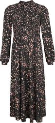 Shirred bust ditsy floral shirt midi dress, QED London, Keskipitkä mekko