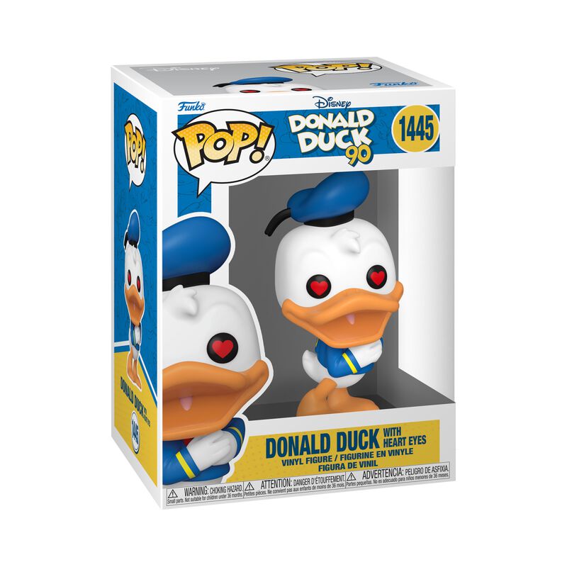 90th Anniversary - Donald Duck with Heart Eyes Vinyl Figurine 1445 (figuuri)