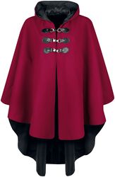 Red cape with hood, Gothicana by EMP, Viitta
