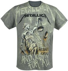 ... And Justice For All - Neon Backdrop, Metallica, T-paita