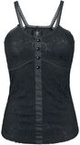 Lace Button Top, Gothicana by EMP, Toppi