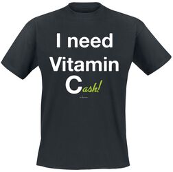 I need vitamin cash!, Sanonnat, T-paita
