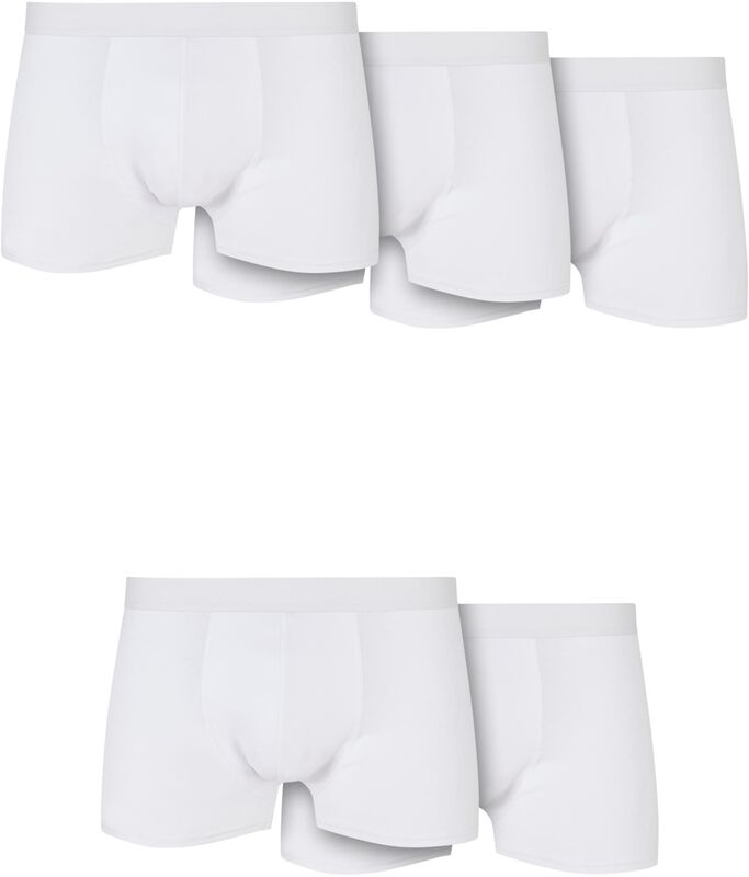 Set of five solid organic cotton boxer shorts bokserit (5 kpl setti)