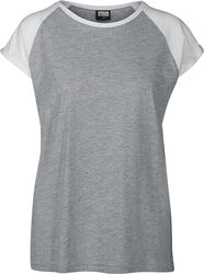 Ladies Contrast Raglan Tee T-paita, Urban Classics, T-paita