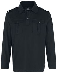 Jersey Polo Shirt Willis Long Sleeve poolopaita, Brandit, Pitkähihainen paita