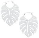 Monstera Leaf Hoops