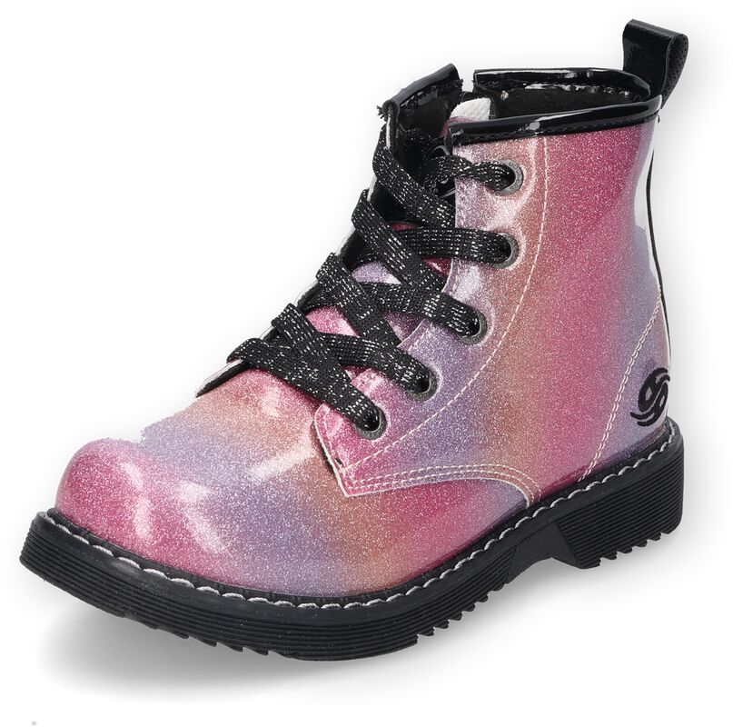 Metallic rainbow boots