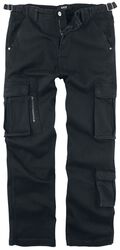 Armeijatyyliset vintage-housut, Black Premium by EMP, Reisitaskuhousut