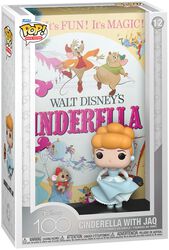 Disney 100 - Film poster - Cinderella with Jaq vinyl figurine no. 12 (figuuri), Tuhkimo, Funko Pop! -figuuri
