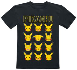 Kids - Pikachu Faces, Pokémon, T-paita