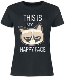 This Is My Happy Face, Grumpy Cat, T-paita