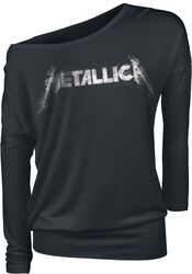 Spiked Logo, Metallica, Pitkähihainen paita