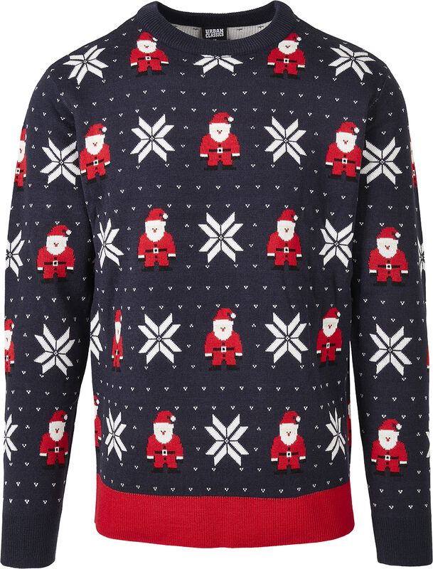 Santa And Snowflakes Sweater jouluneule