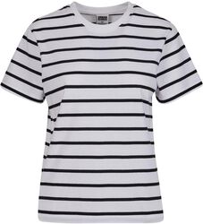 Ladies Striped Boxy Tee, Urban Classics, T-paita