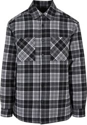 Padded chequered shirt jacket metsuritakki, Urban Classics, Välikausitakki