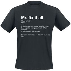 Definition Mr. Fix It All, Sanonnat, T-paita