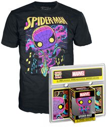 Spider-Man (Blacklight) - Pocket POP! & Kids' T-paita, Spider-Man, Funko Pop! -figuuri