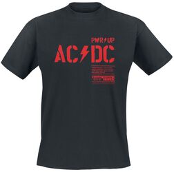 PWR UP, AC/DC, T-paita
