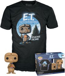 E.T. Phone Home T-paita plus Funko-figuuri - Pop! & Tee, E.T., Funko Pop! -figuuri