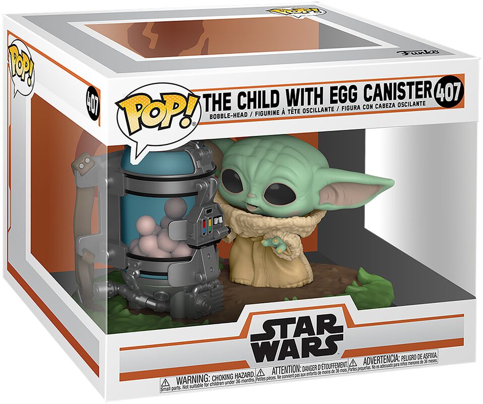 The Mandalorian - The Child (Baby Yoda) with Egg Canister (Super Pop!) Vinyl Figure 407 (figuuri)